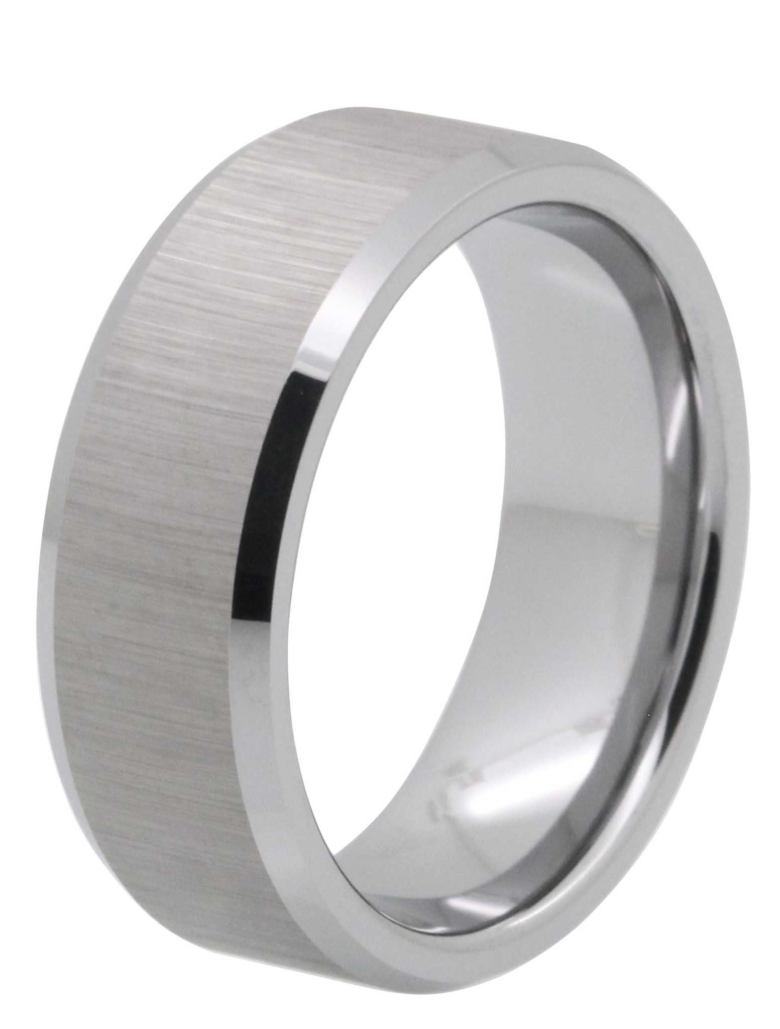 8MM Brushed Tungsten Carbide Ring E1466613286118 